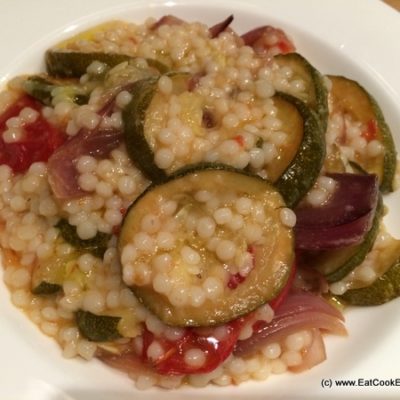 Giant Cous Cous and Roast Vegetable Salad