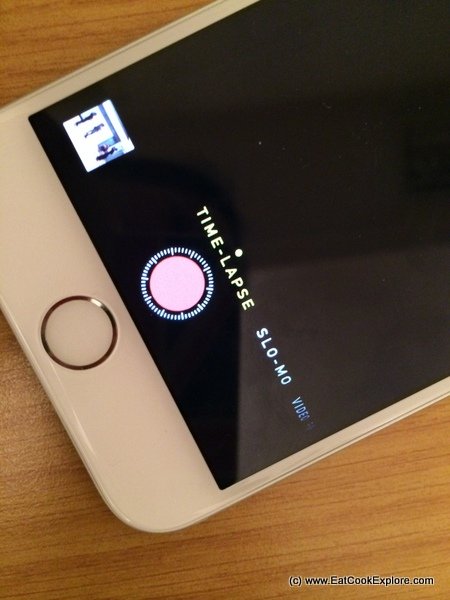 iPhone 6 time lapse feature