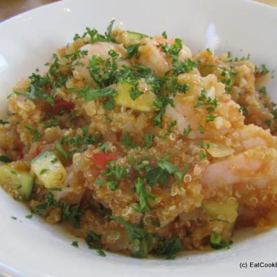 Prawn Quinoa Risotto or Quinotto – Cooking Peruvian with Encona Sauces
