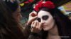 Wahaca day of the dead fiesta face painting