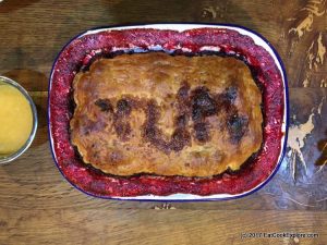 Apple and blackberry pie