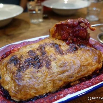 Apple and blackberry pie