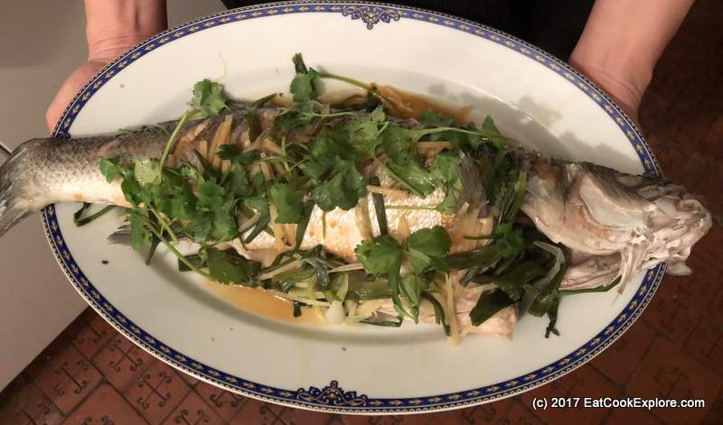 Steamed Sea Bass Chinese Style