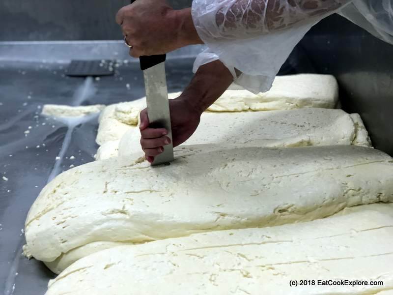 Making artisan cheddar cheese in Cheddar Gorge