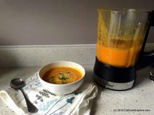 Easy Butternut squash soup recipe made in a digital soup maker