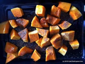 Butternut squash soup Roast butternut squash first