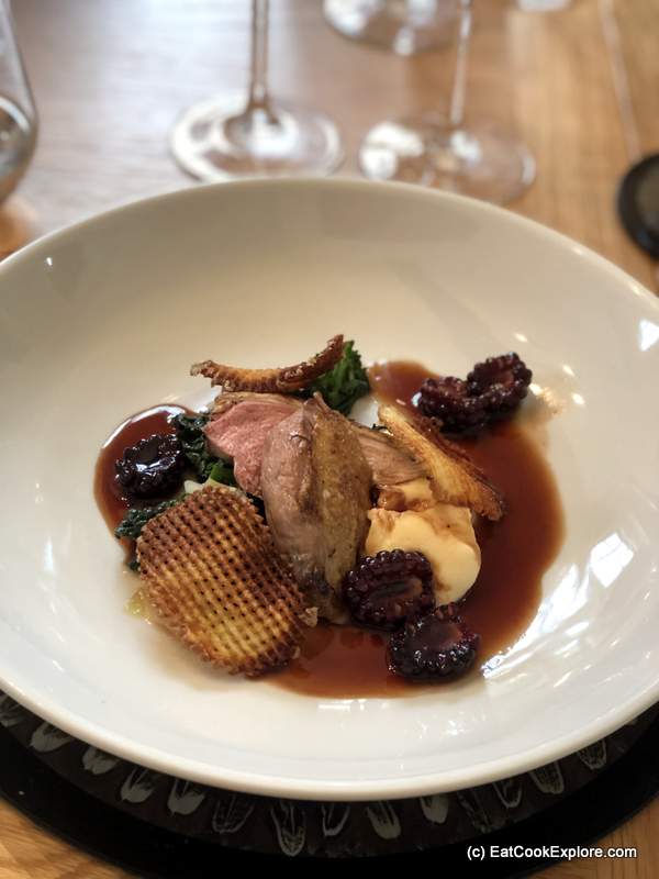 Grouse with blackberry jus and parsnip crisps Eat Game Awards