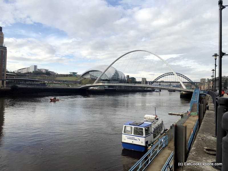 Newcastle Millenium Bridge Quayside