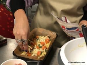 Christmas leftover vegetarian cornbread