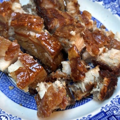Really Crispy Chinese Five Spice Roast Pork Siu Yuk 7 Crispy Chinese roast pork recipe