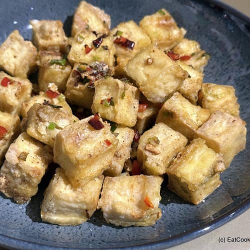 Vegan Air Fryer Salt Pepper Tofu Recipe