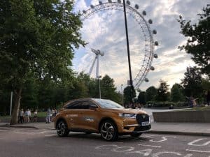 DS7 Crossback Road Trip with London Eye in background