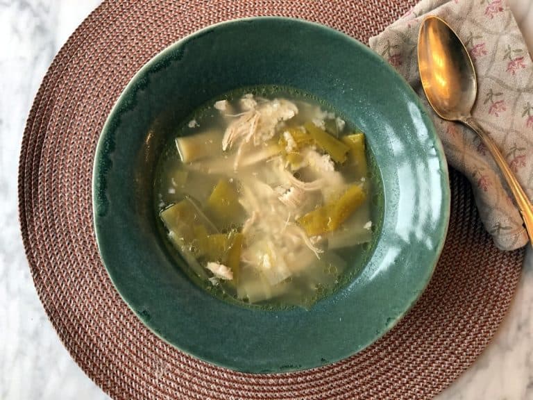 Cosy Scottish Cock-A-Leekie Soup