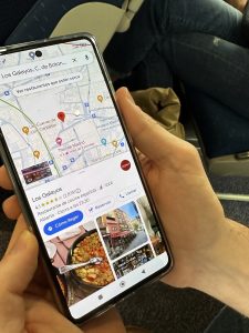 Finding restaurants on google maps