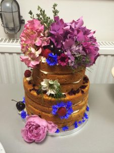 Home made decorated with flowers