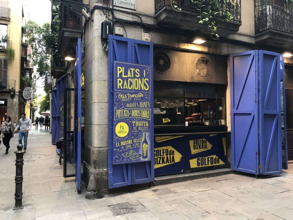 Top Destinations for Slow Travel and Social Travellers 3 Barcelona Gothic Quarter Pintxos Stall